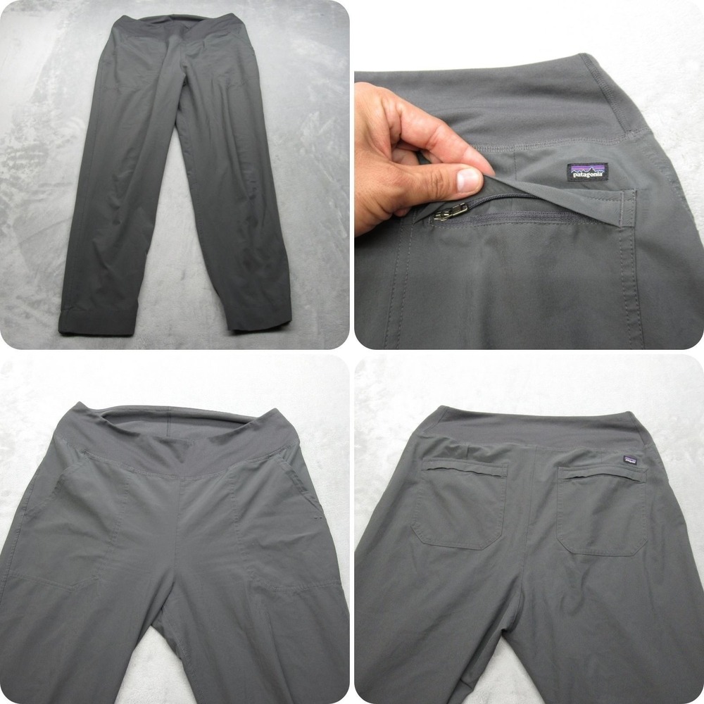 Patagonia Pants Womens Medium 31x26 Gray Happy Bike StudioHiking Flex Joggers
